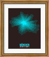 Munchen Radiant Map 1 Fine Art Print
