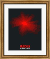 Munchen Radiant Map 2 Fine Art Print