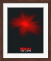 Munchen Radiant Map 2 Fine Art Print