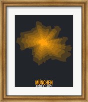 Munchen Radiant Map 3 Fine Art Print