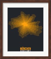 Munchen Radiant Map 3 Fine Art Print