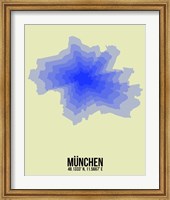 Munchen Radiant Map 4 Fine Art Print