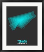Toronto Radiant Map 2 Fine Art Print