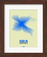 Dublin Radiant Map 1 Fine Art Print