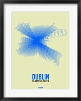 Dublin Radiant Map 1 Fine Art Print