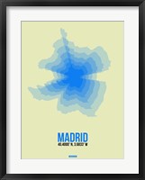 Madrid Radiant Map 1 Fine Art Print