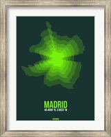Madrid Radiant Map 2 Fine Art Print