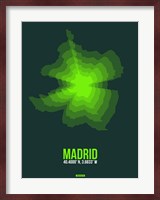 Madrid Radiant Map 2 Fine Art Print