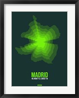 Madrid Radiant Map 2 Fine Art Print
