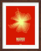 Madrid Radiant Map 4 Fine Art Print