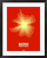 Madrid Radiant Map 4 Fine Art Print
