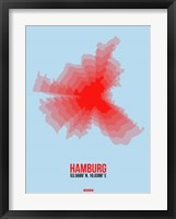 Hamburg Radiant Map 1 Fine Art Print