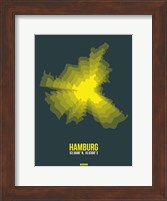 Hamburg Radiant Map 3 Fine Art Print