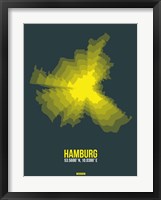 Hamburg Radiant Map 3 Fine Art Print