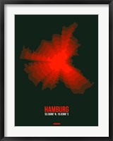 Hamburg Radiant Map 4 Fine Art Print