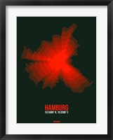 Hamburg Radiant Map 4 Fine Art Print