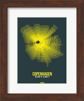 Copenhagen Radiant Map 1 Fine Art Print