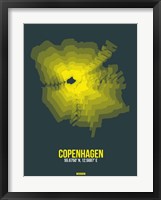 Copenhagen Radiant Map 1 Fine Art Print