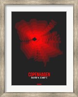 Copenhagen Radiant Map 3 Fine Art Print