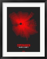 Copenhagen Radiant Map 3 Fine Art Print