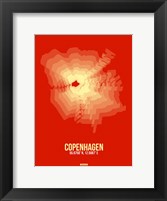Copenhagen Radiant Map 4 Fine Art Print