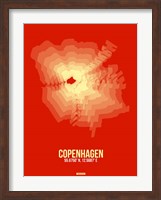 Copenhagen Radiant Map 4 Fine Art Print