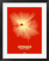 Copenhagen Radiant Map 4 Fine Art Print