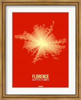 Florence Radiant Map 1 Fine Art Print