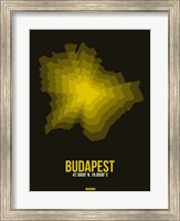 Budapest Radiant Map 1 Fine Art Print
