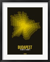 Budapest Radiant Map 1 Fine Art Print
