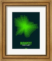 Budapest Radiant Map 2 Fine Art Print