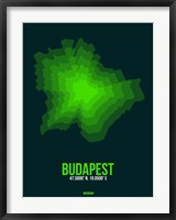 Budapest Radiant Map 2 Fine Art Print