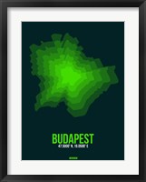 Budapest Radiant Map 2 Fine Art Print