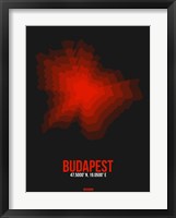 Budapest Radiant Map 3 Fine Art Print