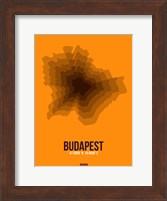 Budapest Radiant Map 4 Fine Art Print