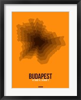Budapest Radiant Map 4 Fine Art Print