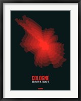 Cologne Radiant Map 1 Fine Art Print