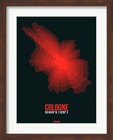Cologne Radiant Map 1 Fine Art Print