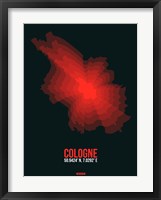 Cologne Radiant Map 1 Fine Art Print