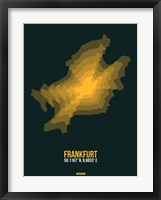 Frankfurt Radiant Map 1 Fine Art Print