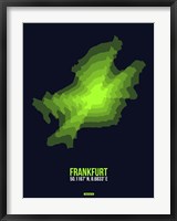 Frankfurt Radiant Map 2 Fine Art Print