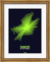 Frankfurt Radiant Map 2 Fine Art Print