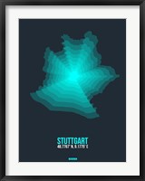 Stuttgart Radiant Map 1 Fine Art Print