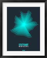 Stuttgart Radiant Map 1 Fine Art Print