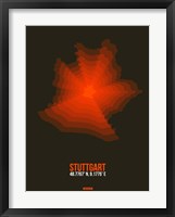 Stuttgart Radiant Map 2 Fine Art Print