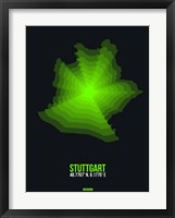 Stuttgart Radiant Map 3 Fine Art Print