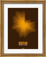 Warsaw Radiant Map 1 Fine Art Print