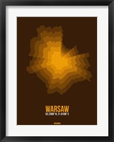 Warsaw Radiant Map 1 Fine Art Print