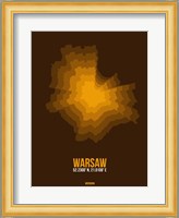 Warsaw Radiant Map 1 Fine Art Print