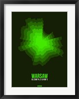 Warsaw Radiant Map 2 Fine Art Print